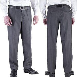 Alberto Cardinali Men's Gray Flat Front Slim Fit Dress Pants - Size 40 x 32 -NWT